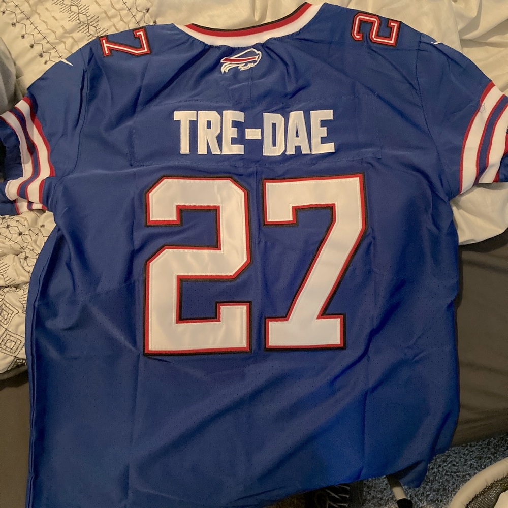 Custom tre white jersey authentic game